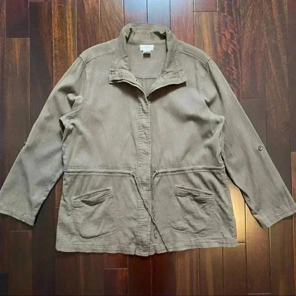 Vintage Northern Reflections Utility Jacket Casual Shacket Brown Size XL - Picture 14 of 15
